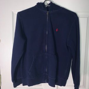 The brand is polo size 14/16 L kids navy blue